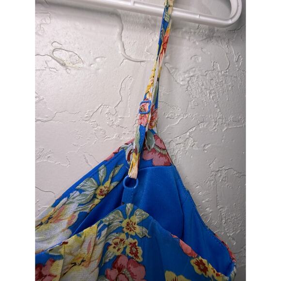Lily Rose‎ floral high low faux wrap summer dress womens medium fairy prairie - Picture 3 of 10